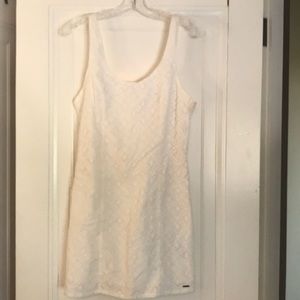 Hollister Lace-lined White Sleeveless Dress